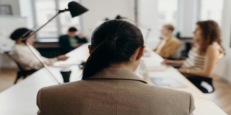 A back view of a person's hair AI-generated content may be incorrect.