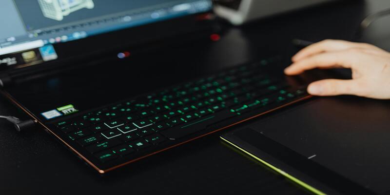 A keyboard on a desk AI-generated content may be incorrect.